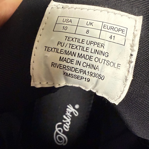 Pastry Riverside sz10 women hi-top dance walking sneaker black suede blue laces - Picture 10 of 16